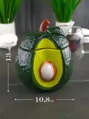Зеленый ёмкость для сыпучих продуктов с ложкой Repast Rich harvest Авокадо 10.8*10.8*13 см