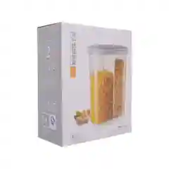 Ёмкость для сыпучих продуктов 2-х секционная Royal Classics 18*10*24 см 2,6 л