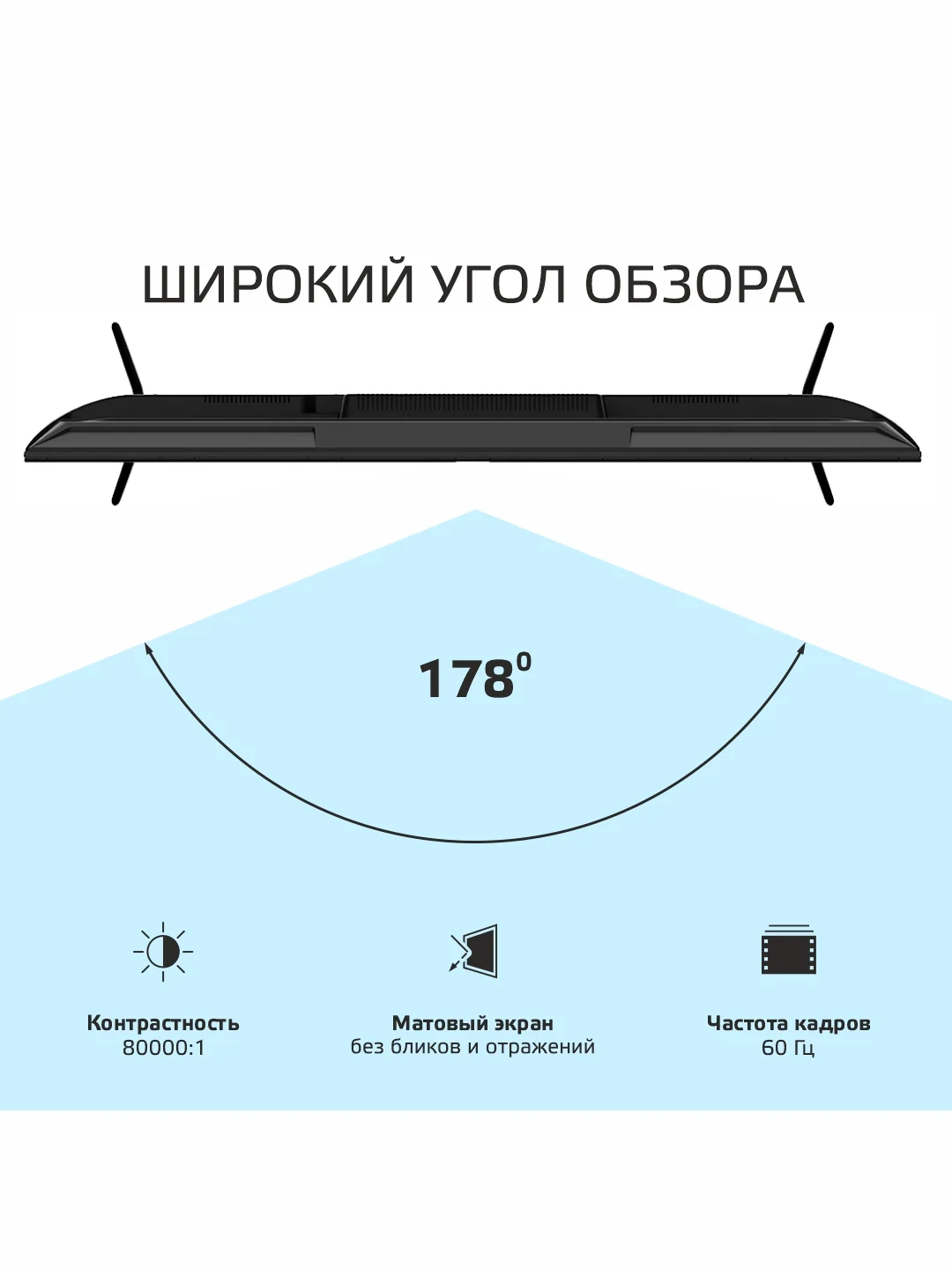 Телевизор SKYLINE 40LST5975 Смарт ТВ с Алисой 40" FHD Frameless Android 11, гарантия 1 год