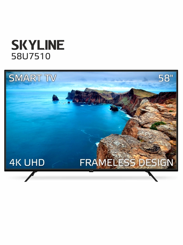 Телевизор ULTRA HD SKYLINE 58U7510, диагональ экрана 58" Android 11(AOSP), гарантия 1 год