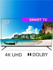 Телевизор Smart TV HARPER 50U750TS, Android11 (AOSP), диагональ экрана 50", гарантия 1 год