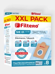 Мешки-пылесборники Filtero SIE 01 XXL Pack Экстра для пылесосов Bosch, Siemens, 8 шт