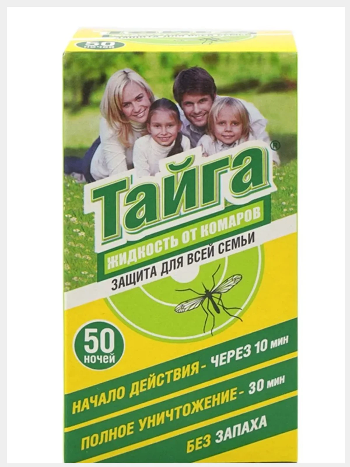 Жидкость и фумигатор от комаров "Тайга", 45 и 50 ночей