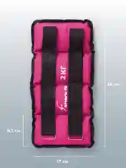 Розовый утяжелители для ног и рук спортивные Shark Fit, грузы для фитнеса и спорта, 2 шт по 2 кг