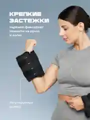 Черный утяжелители для ног и рук спортивные Shark Fit, грузы для фитнеса и спорта, 2 шт по 2 кг