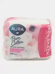 Ватные палочки AURA Pure Cotton 400 штук