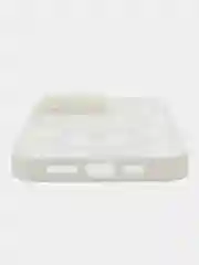 Белый чехол iPhone 13 pro, Pro Max, 14 Pro, Pro Max, 15 Pro,  Pro Max, MagSafe