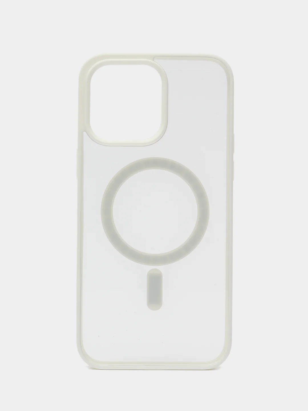 Белый чехол iPhone 13 pro, Pro Max, 14 Pro, Pro Max, 15 Pro, Pro Max, MagSafe