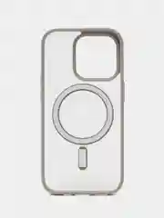 Серый чехол iPhone 13 pro, Pro Max, 14 Pro, Pro Max, 15 Pro,  Pro Max, MagSafe