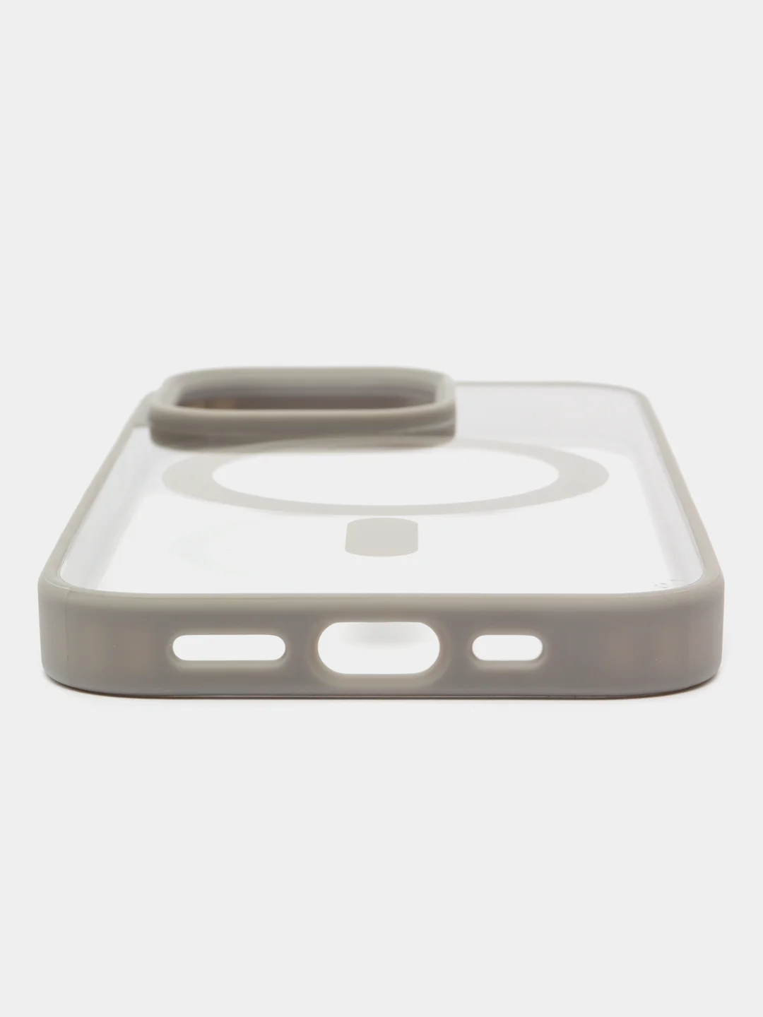 Серый чехол iPhone 13 pro, Pro Max, 14 Pro, Pro Max, 15 Pro, Pro Max, MagSafe