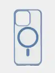 Синий чехол iPhone 13 pro, Pro Max, 14 Pro, Pro Max, 15 Pro,  Pro Max, MagSafe