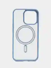 Синий чехол iPhone 13 pro, Pro Max, 14 Pro, Pro Max, 15 Pro,  Pro Max, MagSafe