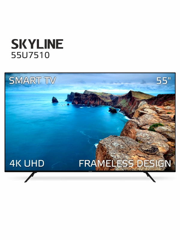 Телевизор Skyline 55U7510 HD, SMART TV, диагональ 55", VESA 200*200, Гарантийнтия 1 год