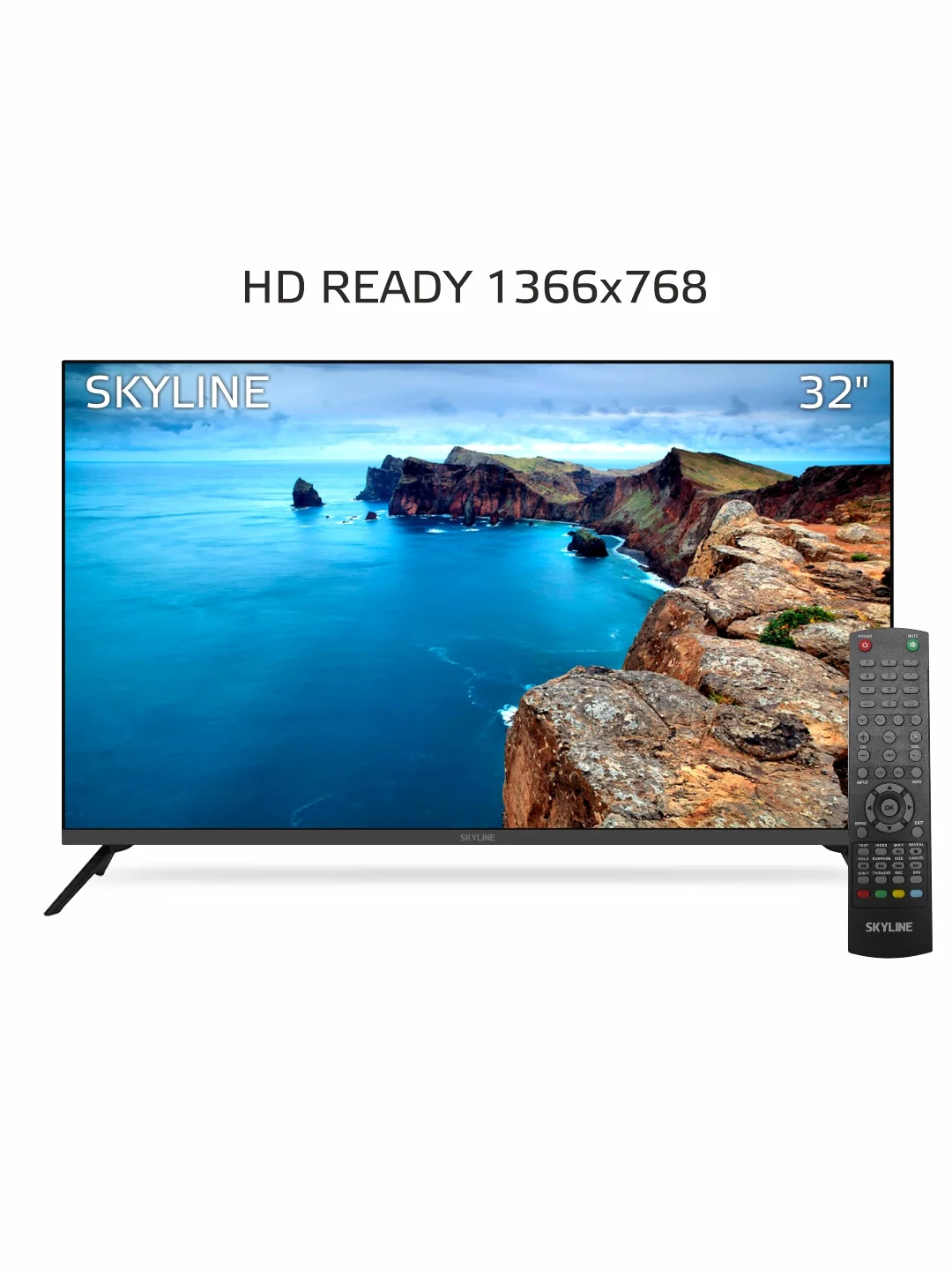 Телевизор SKYLINE 32U5020 HD/DVB-T2. диагональ 32", черный, Vesa 200 x 100