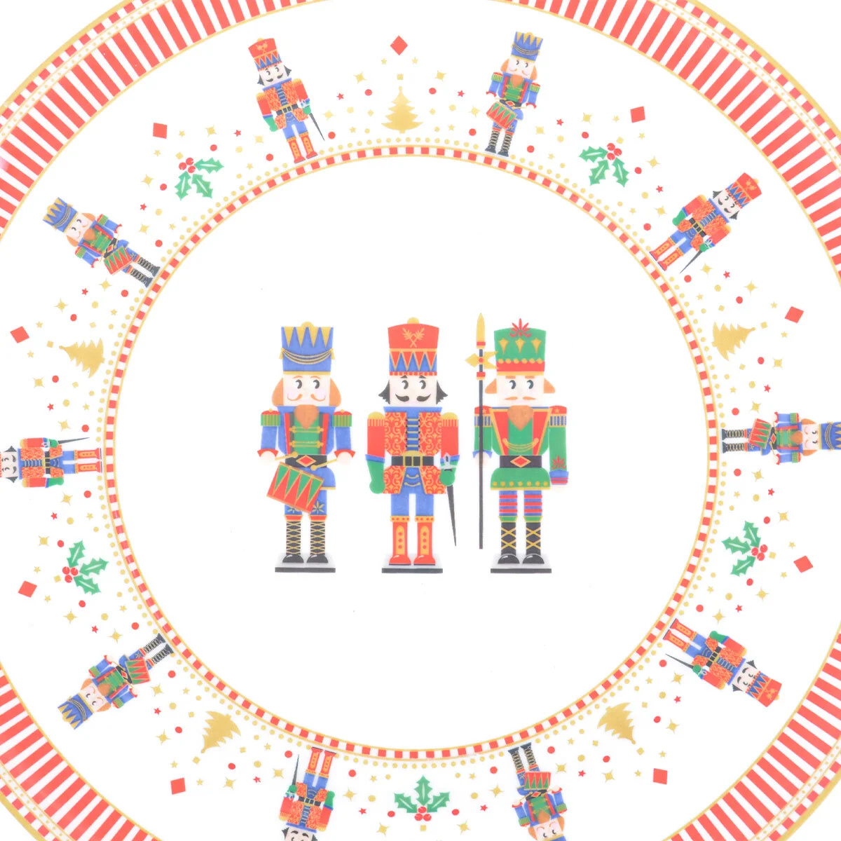 Разноцветный тарелка Repast Christmas world Щелкунчик диаметр 21 см