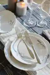 Белый блюдо круглое 32 см Repast Серебряные колосья