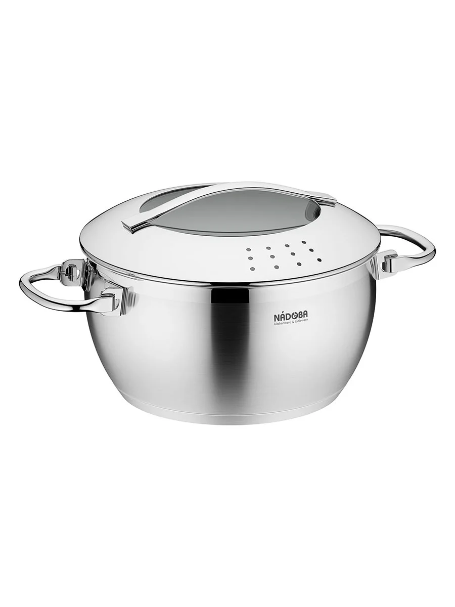 Кастрюля со стеклянной крышкой, 20 см/2,8 л, NADOBA, серия MARUSKA