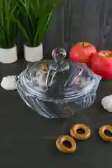 Прозрачный конфетница с крышкой Crystalite Bohemia Infinity 19 см