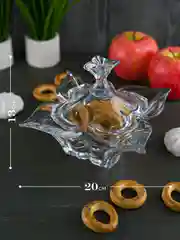 Прозрачный конфетница с крышкой Crystalite Bohemia Florale 20 см