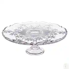 Прозрачный тарелка для торта на ножке Crystalite Bohemia Perseus-nova 31 см
