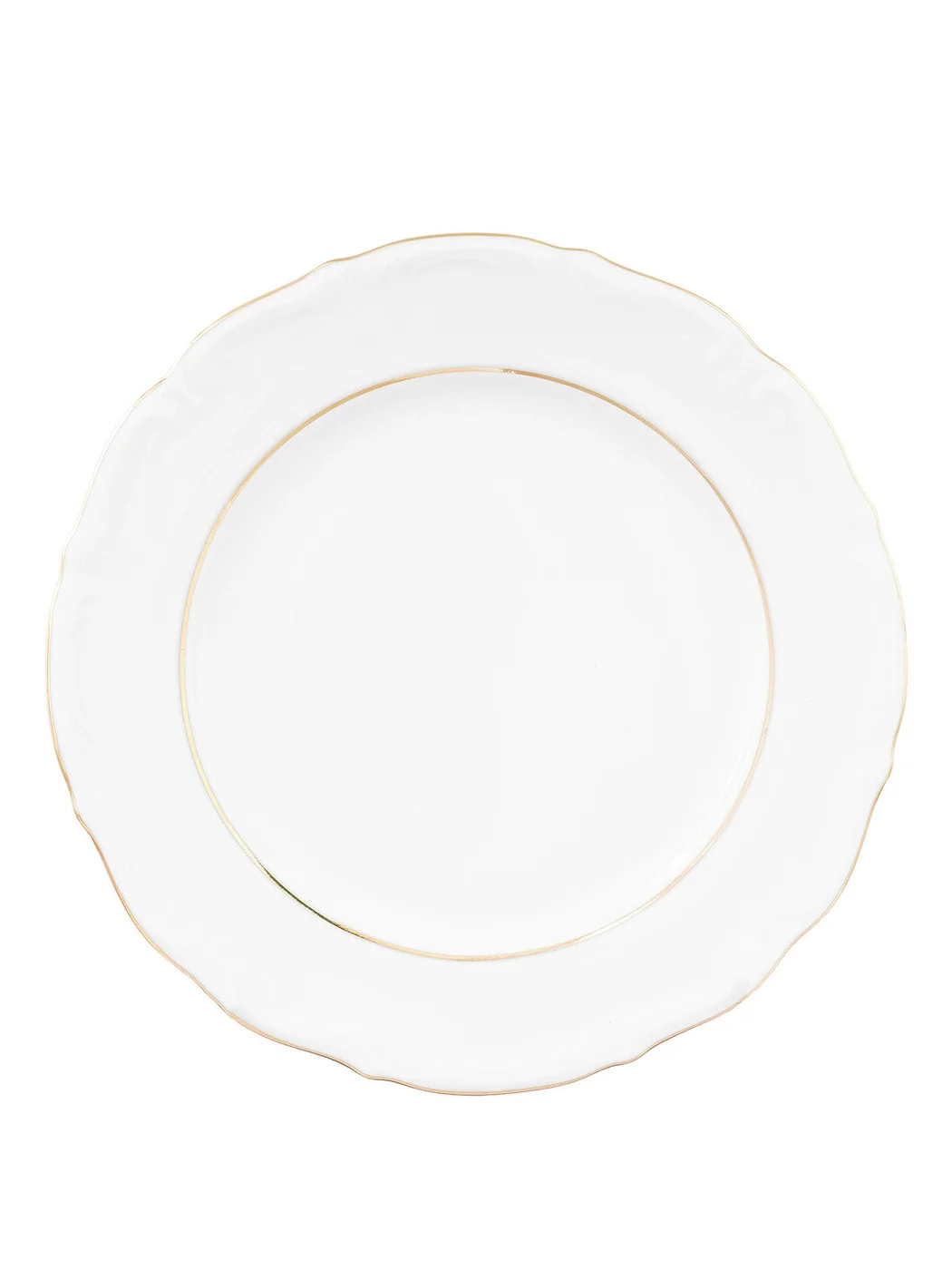 Белый набор плоских тарелок 21 см Repast Классика( 6 шт)