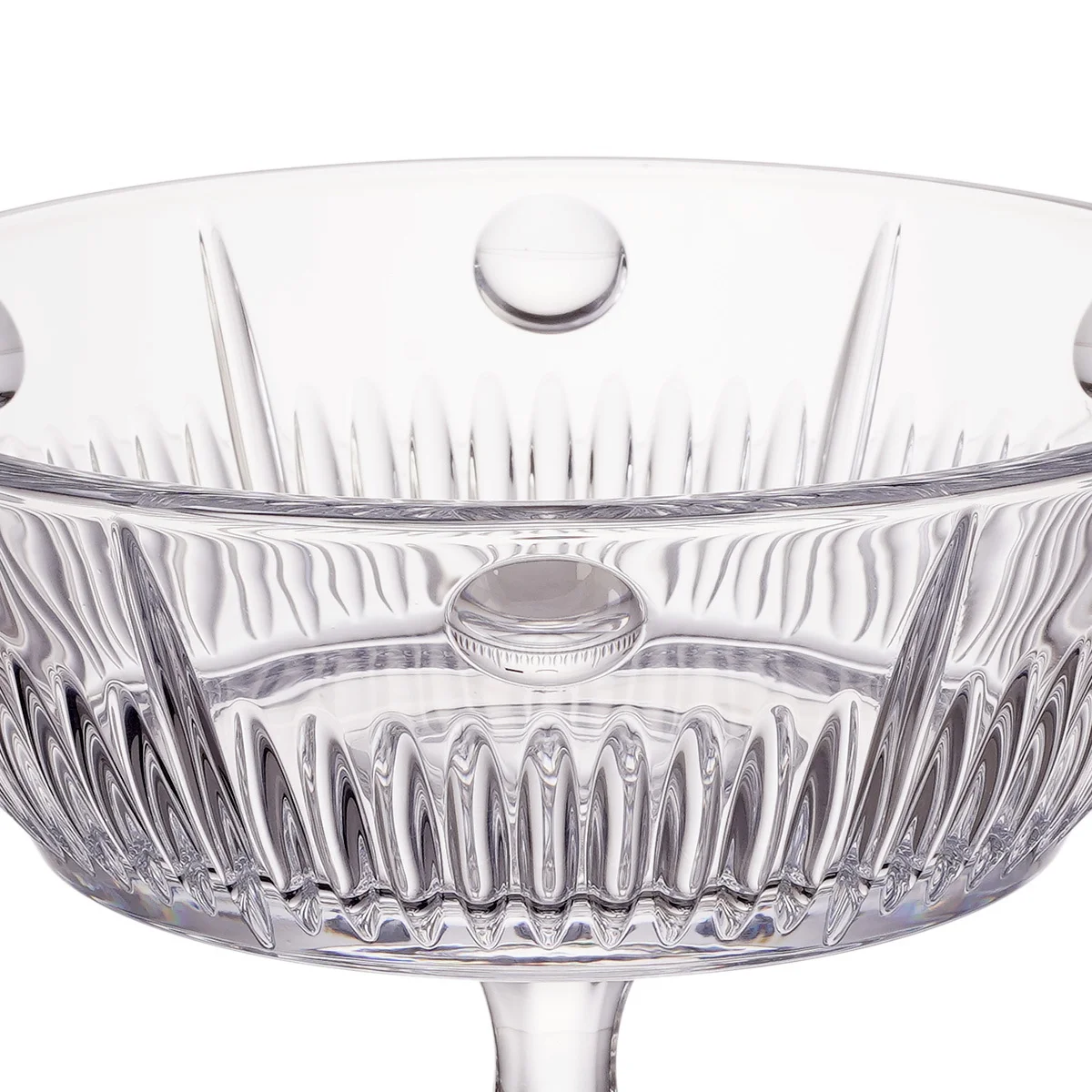 Прозрачный конфетница Crystalite Bohemia "Pluto-New Nova", на ножке, 22 см. 22753