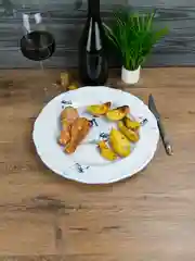 Белый блюдо круглое 32 см Repast Гусики