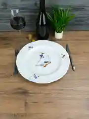 Белый блюдо круглое 32 см Repast Гусики
