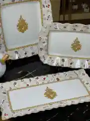 Разноцветный блюдо круглое Repast Christmas world Toys yellow диаметр 30 см