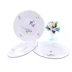 Белый набор плоских тарелок Repast 25 см Гусики (6 шт)