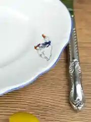 Белый блюдо овальное плоское Repast 22 см Гуси