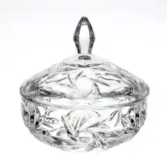 Прозрачный конфетница с крышкой Crystalite Bohemia 15 см