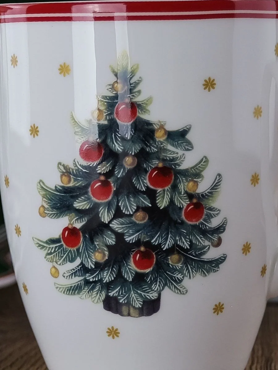Разноцветный кружка Repast Christmas world Новогодняя ёлка 350 мл