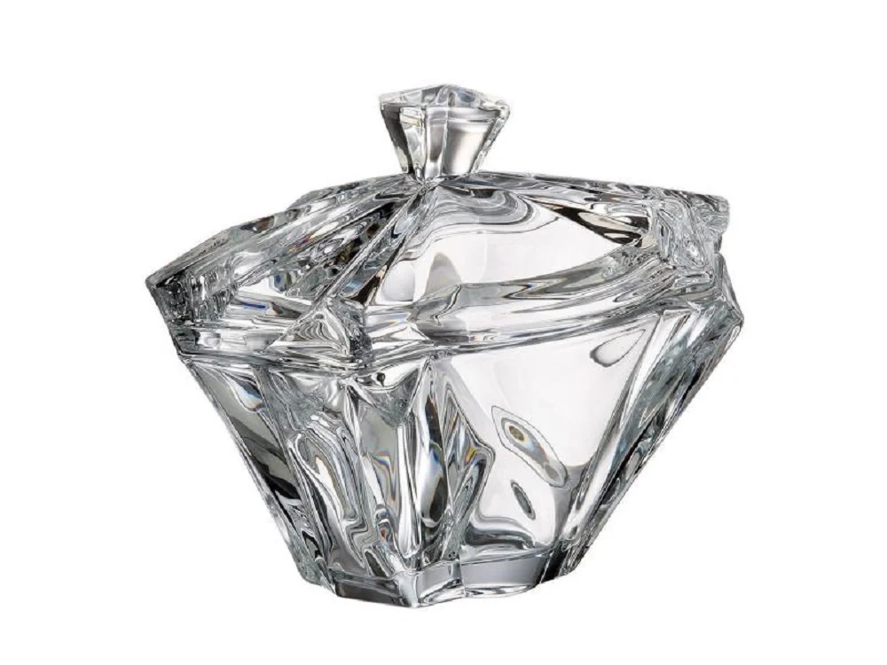 Прозрачный конфетница с крышкой Crystalite Bohemia Enigma 22см