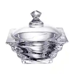 Прозрачный конфетница с крышкой Crystalite Bohemia Casablanca 11.5 см