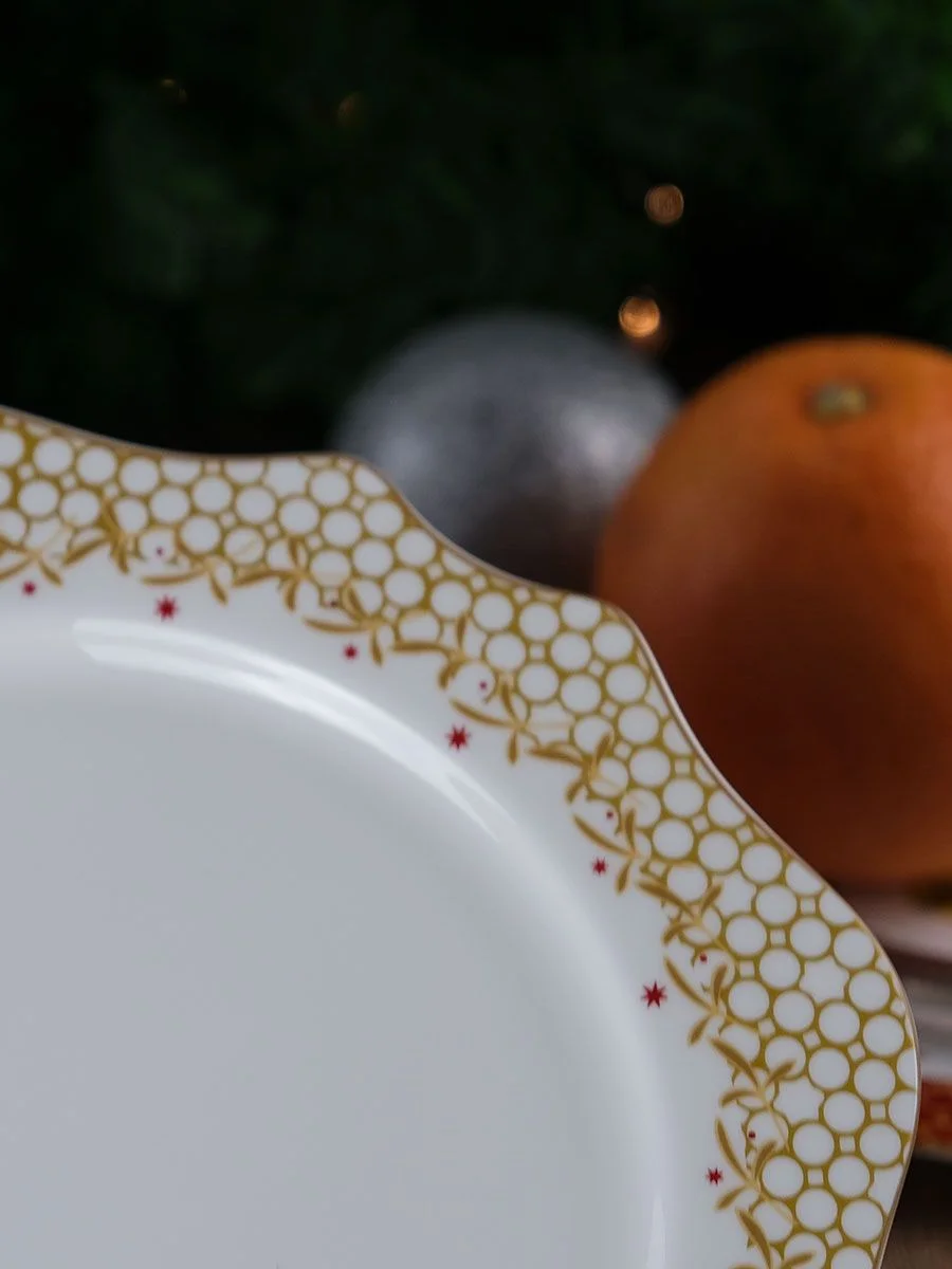 Разноцветный тарелка Repast Christmas world Magic time диаметр 26 см