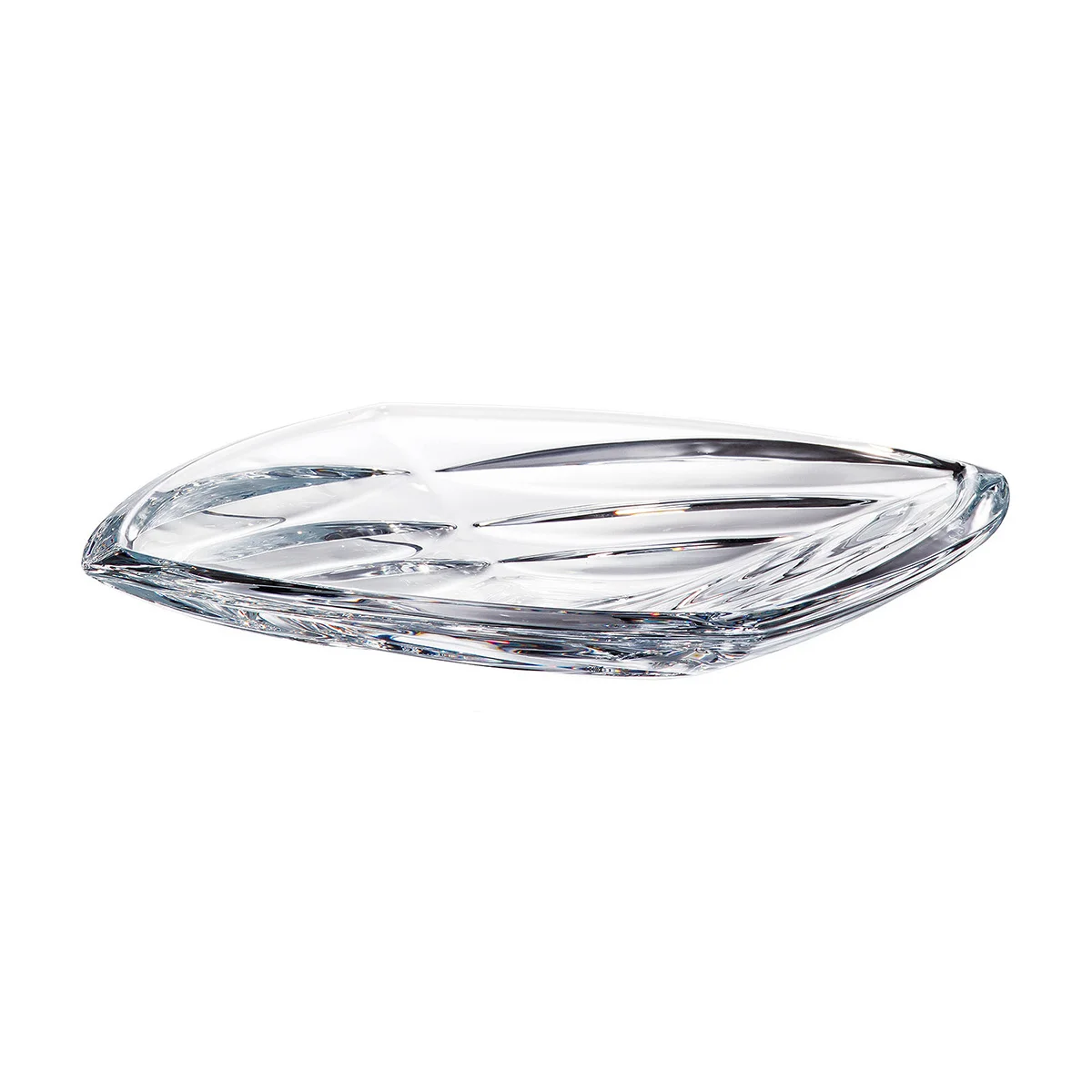 Прозрачный фруктовница Crystalite Bohemia Facet 27,5 см ,высота 4 см