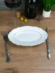Белый блюдо овальное плоское 22 см Repast Классика