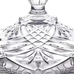 Прозрачный конфетница с крышкой RCR Melodia 18 см