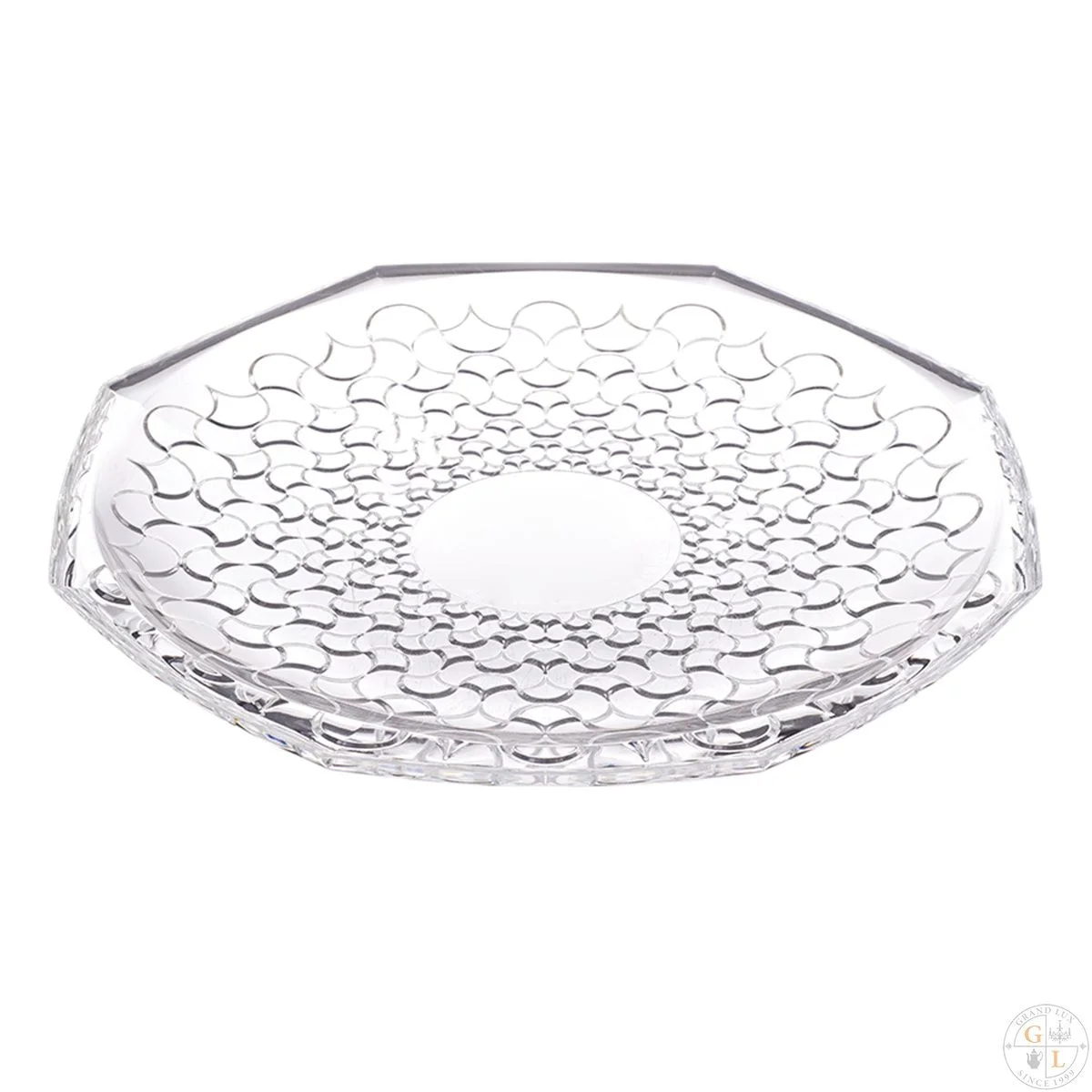 Прозрачный блюдо круглое RCR ARABESQUE 30 см