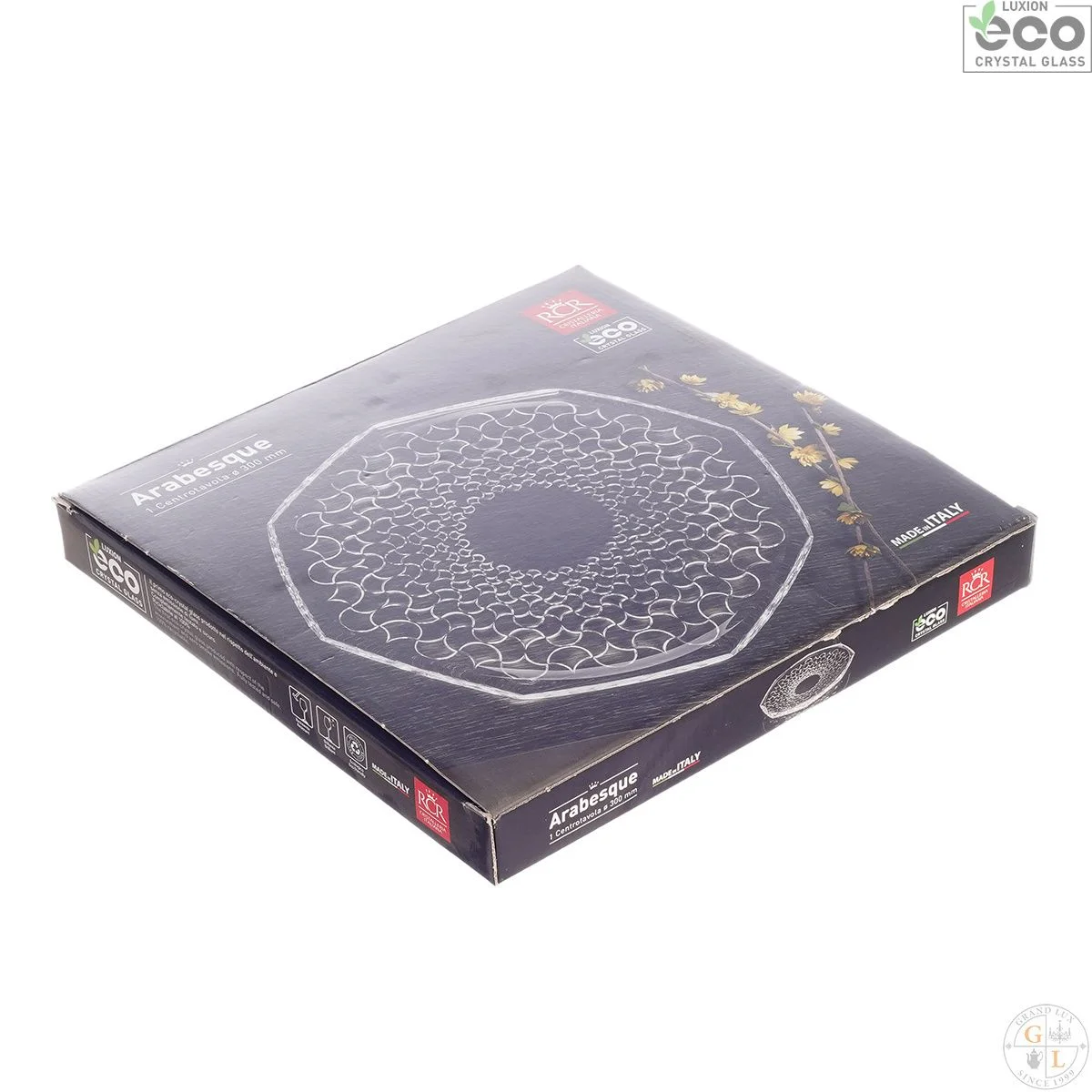 Прозрачный блюдо круглое RCR ARABESQUE 30 см