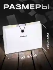 Папка для документов А4 на резинке Parchment, 12 отделений