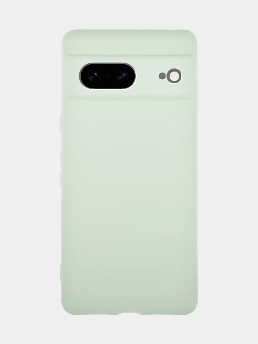 Мятный чехол для Google Pixel 7 силиконовый BROSCORP матовый, тонкий, бортик-защита вокруг камер