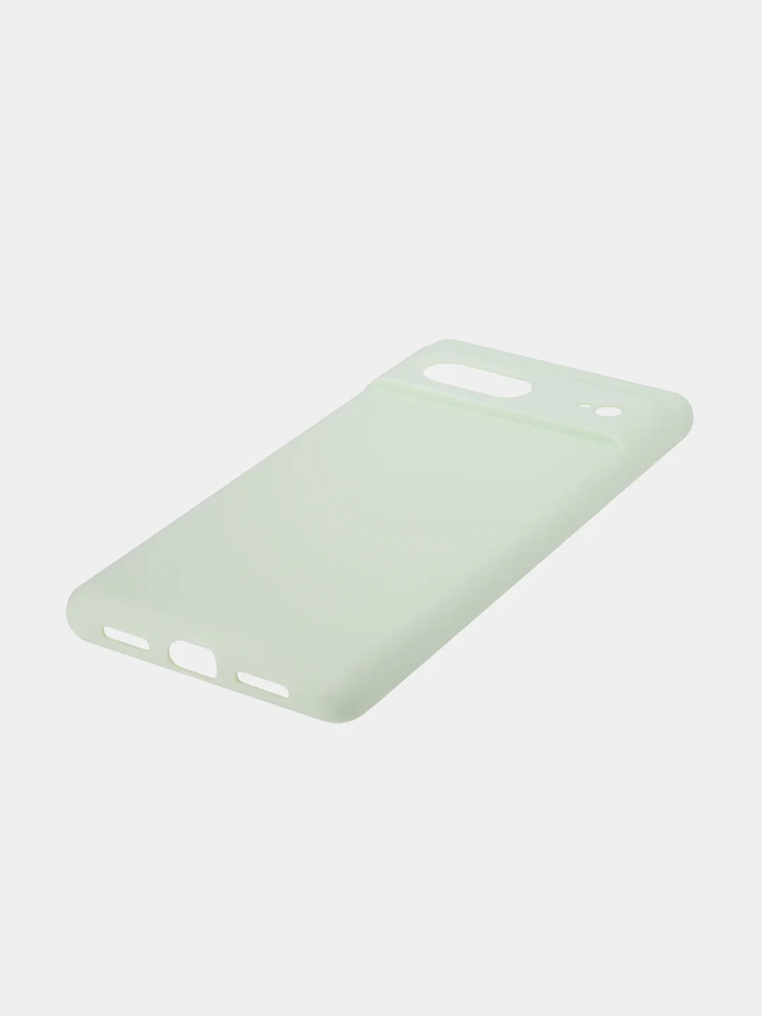 Мятный чехол для Google Pixel 7 силиконовый BROSCORP матовый, тонкий, бортик-защита вокруг камер