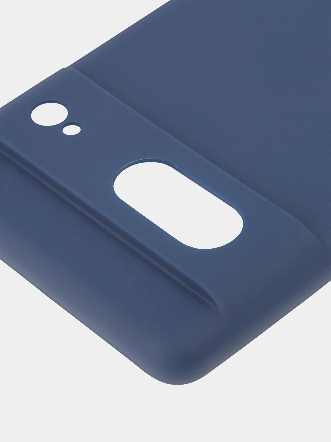 Синий чехол для Google Pixel 7 силиконовый BROSCORP матовый, тонкий, бортик-защита вокруг камер
