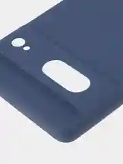 Синий чехол для Google Pixel 7 силиконовый BROSCORP матовый, тонкий, бортик-защита вокруг камер
