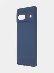 Синий чехол для Google Pixel 7 силиконовый BROSCORP матовый, тонкий, бортик-защита вокруг камер