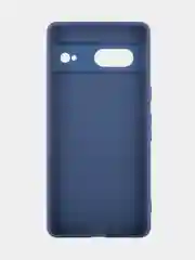 Синий чехол для Google Pixel 7 силиконовый BROSCORP матовый, тонкий, бортик-защита вокруг камер