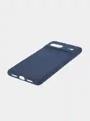 Синий чехол для Google Pixel 7 силиконовый BROSCORP матовый, тонкий, бортик-защита вокруг камер