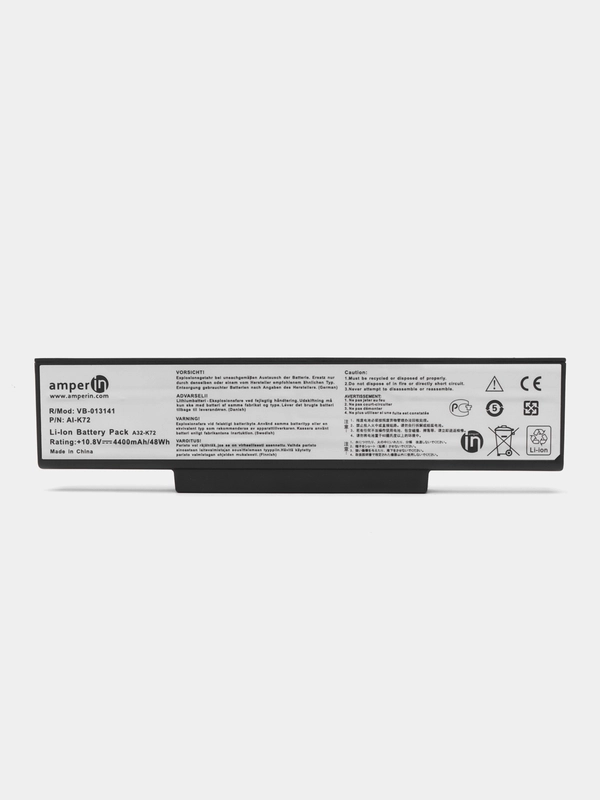 Аккумуляторная батарея Amperin для ноутбука Asus K Series 11.1v 4400mAh (49Wh) AI-K72